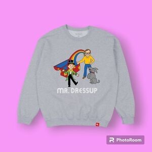 Retrokid CBC x Mr. Dressup Tickle Trunk Grey Crewneck Size 3XL